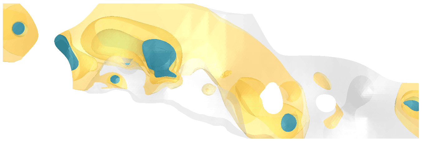 Fig 1: Example of an RBF model based on the qualities of an industrial mineral